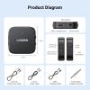 imageUGREEN Bluetooth 52 Transmitter Receiver Dual Pair Wireless Adapter for Airpods Headphones Speakers TV PC MP3 Gym