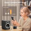 imageUGREEN Bluetooth 60 Receiver with LDAC HiRes Wireless Audio Adapter with Low Latency for Old StereoSpeakersWired SpeakersHome Audio Music Streaming Stereo System