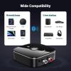 imageUGREEN Bluetooth AUX Adapter Builtin Battery Support Dual Pairs Bluetooth 53 Receiver for Old Stereo 35mm RCA Dual Channel for Home Stereo Speakers