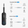 imageUGREEN Bluetooth Transmitter Receiver for 2 AirPods or BT Devices Bluetooth Wireless Transmitter for Headphones 35mm Aux Audio Jack Adapter for inFlight TV Car Home Stereo System