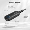 imageUGREEN Bluetooth Transmitter Receiver for 2 AirPods or BT Devices Bluetooth Wireless Transmitter for Headphones 35mm Aux Audio Jack Adapter for inFlight TV Car Home Stereo System