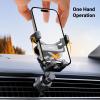 imageUGREEN Car Phone Holder Vent Phone Mount Never Blocking Air Vent Clip Cellphone Holder Compatible with iPhone 17 16 15 14 13 12 Pro Max Mini Plus iPhone 11 SE XS XR 8 7 6 6S Smartphone Black