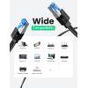imageUGREEN Cat 8 Ethernet Cable 3FT Flat High Speed 40Gbps 2000Mhz Internet Cable 26AWG Braided Network Cord RJ45 Shielded Indoor LAN Cables Compatible for Gaming PC PS5 Xbox Modem Router 3FT15FT
