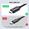 imageUGREEN Ethernet Adapter for Fire TV Stick Micro USB to Ethernet Adapter with 33 ft Cable ampamp Power Cord Compatible for Fire Stick Basic2nd4kLite Chromecast 123UltraAudio Plug ampamp Play 100Mbps