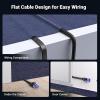 imageUGREEN Ethernet Cable 10FT Cat 8 Ethernet Cable with 40Gbps 2000Mhz High Speed Shielded Heavy Duty Flat Internet Cable Compatible for Gaming PC PS456 Xbox Modem Router Include 20 Cable clipes10FT