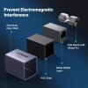 imageUGREEN Ethernet Extender 10Gbps 2 Pack Ethernet Coupler for Cat8 Cat7 Cat6 Cat5 Cable 328ft Long Distance Extend Aluminum Alloy Shell Space GreySpace Grey