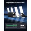 imageUGREEN Ethernet Extension Cable Cat6 LAN Cable Extender Cat 6 RJ45 Network Patch Cord Male to Female Connector for Router Modem Smart TV PC Computer Laptop 10FT3FT