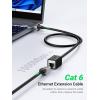 imageUGREEN Ethernet Extension Cable Cat6 LAN Cable Extender Cat 6 RJ45 Network Patch Cord Male to Female Connector for Router Modem Smart TV PC Computer Laptop 10FT3FT