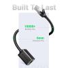 imageUGREEN Ethernet Extension Cable Cat6 LAN Cable Extender Cat 6 RJ45 Network Patch Cord Male to Female Connector for Router Modem Smart TV PC Computer Laptop 10FT3FT