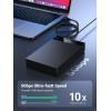 imageUGREEN External Hard Drive Enclosure for 35 25 Inch SATA SSD HDD USB 30 to SATA III Hard Drive Case with UASP 12V Power Adapter Compatible with WD Seagate Toshiba Samsung Hitachi PS5 Xbox