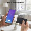 imageUGREEN FineTrack Slim S Bluetooth Tracker Tags Work with Samsung SmartThings APP Samsung Only 17mm UltraSlim Wallet Card Finder Rechargeable IP68 Waterproof Tracker Card for Wallet Key Luggage