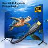 imageUGREEN HDMI Cable 4K Braided High Speed HDMI Cord 18Gbps with Ethernet Support 4K 60HZ Compatible with UHD TV Monitor Computer Xbox Switch 2 360 PS5 PS4 Bluray and More 66FT33FT
