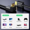 imageUGREEN HDMI Cable 4K Right Angle 270 Degree HDMI Cord High Speed HDMI 20 Cable 4K60Hz HD 3D 1080P ARC Compatible for TV PC Nintendo Switch Xbox PS5 PS4 PS3 Laptop 33FT33FT