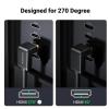 imageUGREEN HDMI Cable 4K Right Angle 270 Degree HDMI Cord High Speed HDMI 20 Cable 4K60Hz HD 3D 1080P ARC Compatible for TV PC Nintendo Switch Xbox PS5 PS4 PS3 Laptop 33FT33FT