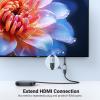 imageUGREEN HDMI Extender 8K HDMI Extension Cable 05FT Male to Female Adapter Cord 8K60Hz 4K240Hz 21 HighSpeed 48Gbps Compatible with PS5Nintendo SwitchXbox Series XRoku StickBluray Laptop PC TV