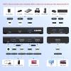 imageUGREEN HDMI KVM Switch 1 Monitor 2 Computers with 4 USB 30 Ports 4K60Hz KVM Switches for 2 Computers Share Monitor Keyboard Mouse Printer with 2 HDMI Cables 2 USB Cables Power Adapter Controller