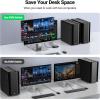 imageUGREEN HDMI KVM Switch 1 Monitor 2 Computers with 4 USB Ports 4K60Hz KVM Switches for Sharing One Monitor Keyboard Mouse Printer with 2 HDMI Cables 2 USB Cables Desktop Controller
