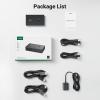 imageUGREEN HDMI KVM Switch 1 Monitor 2 Computers with 4 USB Ports 4K60Hz KVM Switches for Sharing One Monitor Keyboard Mouse Printer with 2 HDMI Cables 2 USB Cables Desktop Controller