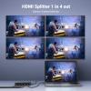 imageUGREEN HDMI Splitter 1 in 4 Out 4K60Hz HDMI 20 Splitter 18 Gbps 1x4 Only Mirror Screen Support EDID HDCP 2214 3D HDR Compatible with Apple TV BluRay Monitor Xbox PS54 Switch Projector