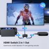 imageUGREEN HDMI Switch 4K60Hz BiDirectional HDMI Switcher 2 in 1 Out HDMI Splitter 1 Input 2 Output Supports UHD 3D HDR Compatible with PS5 PS4 Xbox Series XS Roku Fire Stick GreyBlack