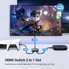 imageUGREEN HDMI Switch 4K60Hz BiDirectional HDMI Switcher 2 in 1 Out HDMI Splitter 1 Input 2 Output Supports UHD 3D HDR Compatible with PS5 PS4 Xbox Series XS Roku Fire Stick GreyGrey