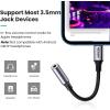 imageUGREEN Headphone Adapter for iPhone Lightning to 35mm Adapter Apple MFi Certified Lightning Aux Audio Jack Dongle Compatible with iPhone 14 Pro Max14 Plus13 12 11 Pro MaxSEXS GreyGrey