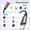 imageUGREEN Headphone Adapter for iPhone Lightning to 35mm Adapter Apple MFi Certified Lightning Aux Audio Jack Dongle Compatible with iPhone 14 Pro Max14 Plus13 12 11 Pro MaxSEXS GreyGrey