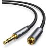 imageUGREEN Headphone Extension Cable 35mm Extension Gold Plated Aux Cable Audio Stereo Jack Male to Female TRS Cord Extender Compatible with iPhone iPad Phones Tablets Media Players 33FT16FT