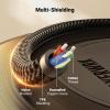 imageUGREEN Headphone Extension Cable 4 Pole TRRS 35mm Extension with Microphone Male to Female Stereo Audio Cable Gold Plated Nylon Braided Compatible with iPhone iPad Smartphones Media Players 33FT15FT