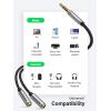 imageUGREEN Headphone Splitter 35mm 2 Female to 1 Male Mic and Audio Y Splitter TRRS Headset Adapter Cable Stereo Compatible with Switch 2PS4PS5 Steam Deck Xbox PC Laptop Phone Tablet Gaming