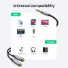 imageUGREEN Headphone Splitter 35mm Audio Stereo Y Splitter Aux Extension Cable Male to Female Dual Headphone Jack Adapter for Earphone Compatible with Switch 2PS4PS5 iPhone iPad Tablet Laptop 787quot