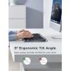 imageUGREEN K551 Slim Quiet Wireless Bluetooth 78Keys Keyboard 3Device Free Switching with Bluetooth ampamp 24G Compatible with WindowsmacOSiOSAndroid Works with MacBook Lenovo HP
