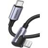 imageUGREEN MFi Certification Lightning Cable  90 Degree USB C to Lightning Cable 6FT Compatible with iPhone 1414 Pro14 Pro Max iPhone 131211XXRXS8 Series iPad AirPods Pro6FT