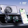 imageUGREEN Magnetic Phone Mount for Car Compatible for Magsafe Not Blocking Air Vent Strengthen Magnetic Power Car Phone Holder Compatible with iPhone 16 15 Pro Max 14 13 12 Pro Mini MagSafe Case
