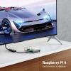 imageUGREEN Micro HDMI to HDMI Adapter Male to Female Cable HDMI 20 4K60Hz HDR 3D Dolby 18Gbps High Speed Compatible with Raspberry Pi 5Pi 4Pi 500 GoPro Hero 7 6Retroid Pocket 3 06FT16FT