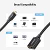 imageUGREEN Micro HDMI to HDMI Adapter Micro HDMI to Female HDMI Aluminum HDMI Cable Adapter Supports 4K 3D 1080P Compatible with Raspberry Pi 54Pi 500 GoPro Hero 7 Camera Nikon B500 8 Inch BlackBlack