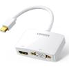 imageUGREEN Mini DisplayPort to HDMI VGA Adapter 4K Thunderbolt 2 Adapter 2 in 1 Mini DP Converter Compatible with MacBook Pro MacBook Air iMac Surface Pro 1 2 3 4 6 Surface Laptop 2 ThinkPad X1 WhiteWhite