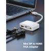 imageUGREEN Mini DisplayPort to HDMI VGA Adapter 4K Thunderbolt 2 Adapter 2 in 1 Mini DP Converter Compatible with MacBook Pro MacBook Air iMac Surface Pro 1 2 3 4 6 Surface Laptop 2 ThinkPad X1 WhiteWhite