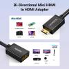 imageUGREEN Mini HDMI to HDMI Adapter 4K 60Hz Male to Female Adapter Compatible with Raspberry Pi Portable Monitors DSLR Cameras Camcorders Laptops Projectors Tablets Graphics Cards 16FT06FT Pack of 2