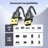 imageUGREEN Mini USB Cable 3FTUSB Mini 20 Cable CableMini USB B Charger Cable Compatible with Garmin Nuvi GPSSatNavDash CamCameraPS3 ControllerHard DriveGoPro Hero 333 FT