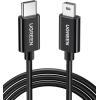 imageUGREEN Mini USB to USB C Cable 3FT Mini USB to Type C Compatible with Digital Camera MP3 Player GPS Receiver and More Mini B Devices PVP Black10 Meters