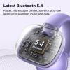 imageUGREEN Open Ear Wireless Headphones Bluetooth 54 12mm Driver Sports Earphones with ENC Fast Charging for 30 Hours Playtime Compatible with iPhone Android and Bluetooth DevicesSuitable for RunningPurple