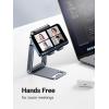 imageUGREEN Phone Stand for Desk Adjustable Height Cell Phone Stand Holder Foldable Portable Compatible with iPhone 16 15 14 Pro Max Plus 13 12 11 XS SE Nintendo Switch up to 79