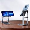 imageUGREEN Phone Stand for Desk Adjustable Height Cell Phone Stand Holder Foldable Portable Compatible with iPhone 16 15 14 Pro Max Plus 13 12 11 XS SE Nintendo Switch up to 79