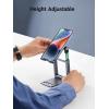 imageUGREEN Phone Stand for Desk Adjustable Height Cell Phone Stand Holder Foldable Portable Compatible with iPhone 16 15 14 Pro Max Plus 13 12 11 XS SE Nintendo Switch up to 79