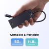 imageUGREEN Powered 100W 10Gbps USB C Hub  5 in 1 Adapter with 4 USBC 100W PD Ports for MacBookAir iPad Pro iPhone Surface Laptops and More