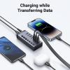 imageUGREEN Powered USB 30 Hub 7Port USB Adapter with 4 Smart Charging Ports USB Splitter with Individual Led OnOff Switches and Power Adapter USB Ports Extender for Laptop PC