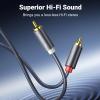 imageUGREEN RCA Cable 66FT 2RCA Male to 2RCA Male Stereo Audio Cable Gold Plated Car Subwoofer Adapter Dual Shielded Red and White Cord for Home Theater Amplifier HiFi System Car Audio Speaker66FT