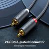 imageUGREEN RCA Cable 66FT 2RCA Male to 2RCA Male Stereo Audio Cable Gold Plated Car Subwoofer Adapter Dual Shielded Red and White Cord for Home Theater Amplifier HiFi System Car Audio Speaker16FT