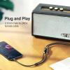imageUGREEN RCA to Aux Cable 35mm Male to 2RCA Female Adapter HiFi Sound Auxiliary Stereo Audio Cord Gold Plated Y Splitter 18 to RCA Connector for iPhone MP3 Tablet Computer Speaker 08FT